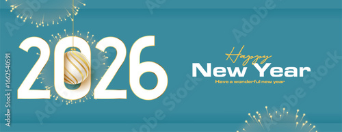 happy new year 2026 celebration theme wallpaper