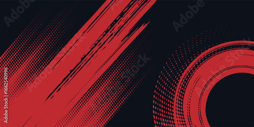 Black and red abstract grunge background