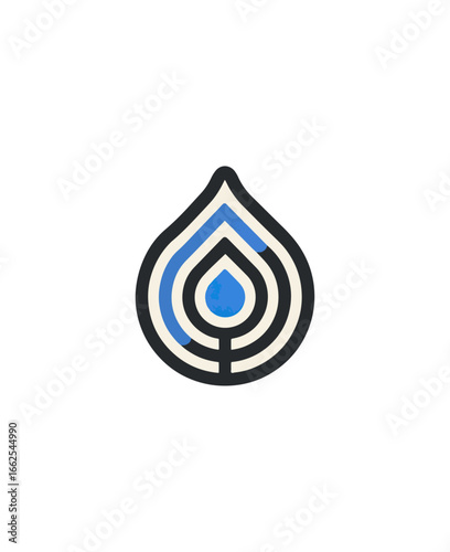 Abstract water drop graphic design