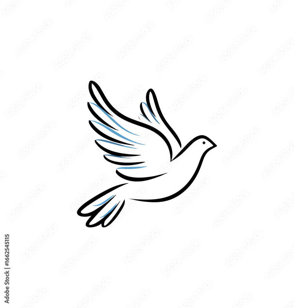 Obraz premium Abstract bird wing illustration