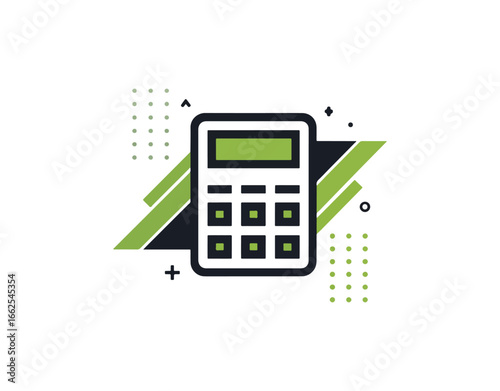 Calculator graphic design illustration