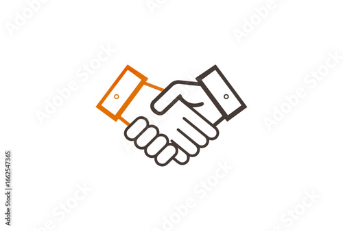 Business handshake illustration