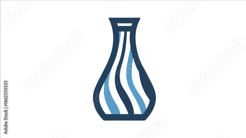 Striped vase design