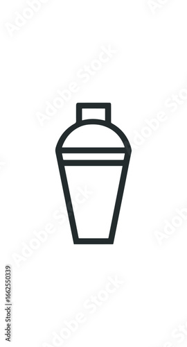 Cocktail shaker icon graphic design