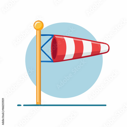 Cartoon Wind Vane Illustration