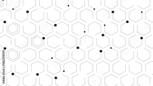 Abstract cube hexagon shape background. Vector banner design. Hexagons pattern. Geometric abstract background with simple hexagonal elements. 