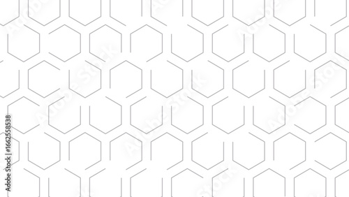 Abstract cube hexagon shape background. Vector banner design. Hexagons pattern. Geometric abstract background with simple hexagonal elements. 