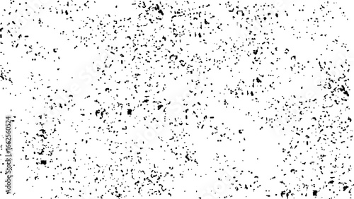 Abstract black and white mottle background elements of graphic design, Distress or dirt and damage effect concept. 
