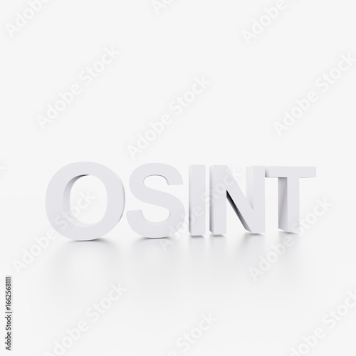 osint 3DText seculity 情報　セキュリティ