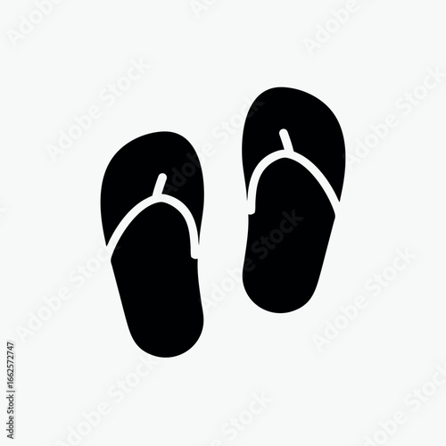 abstract slippers icon vector template