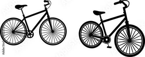 Bicycle set, Set of bicycles, bicycle collection, Vector of bicycle, bicycle silhouette, bicycle isolated on white background