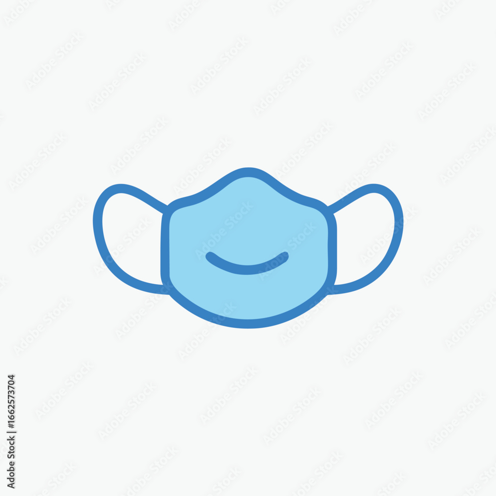 Obraz premium face mask icon vector template