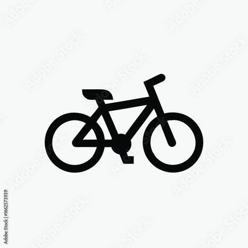 minimalist bycycle icon vector template	