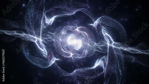 Whirlwind of Light A Mesmerizing Swirl of Energy and Particle Formations