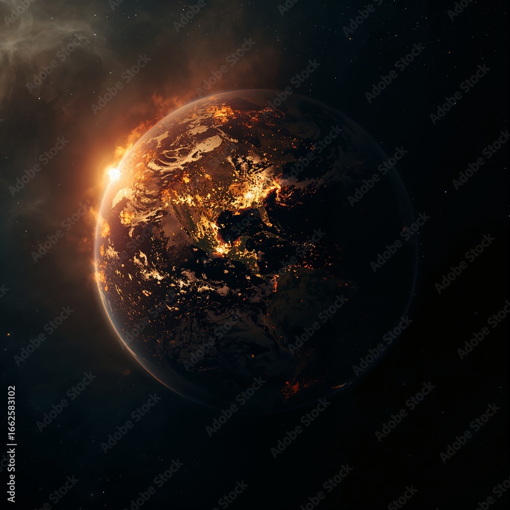 Fototapeta premium planet earth in space