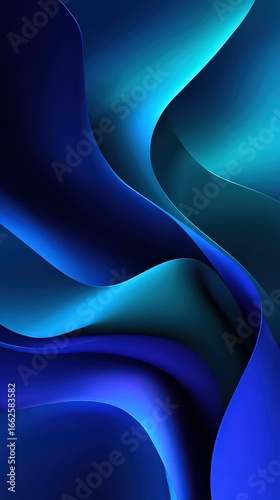 Abstract Blue And Teal Color Transition Design