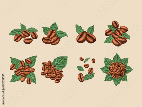 cappuccino arabica beans coffee americano barista mocha caffeine latte robusta vector breakfast art