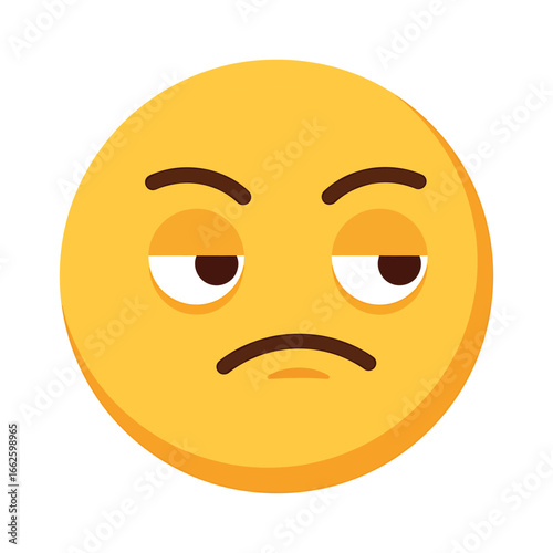Annoyed emoji face