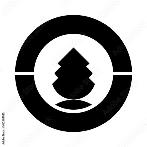 beautiful, simple and elegant pine tree logo