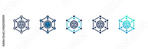 Defi Finance icon set multiple style collection