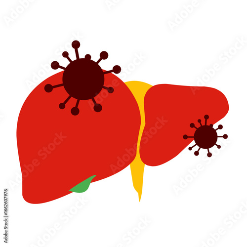 Viral Hepatitis Vector Illustration