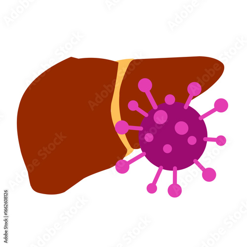 Viral Hepatitis Vector Illustration