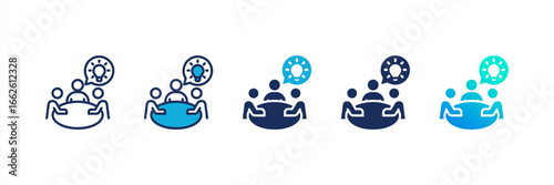 Advisory Board icon set multiple style collection