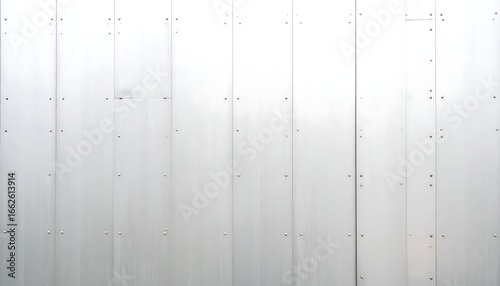 Light Grey Metal Panel Wall with Rivets Texture
