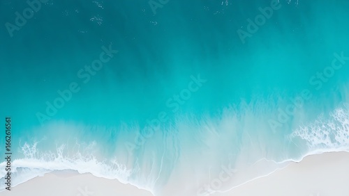 Wallpaper Mural Aerial view of a tropical coastline, capturing the serene beauty of ocean and sand. Torontodigital.ca