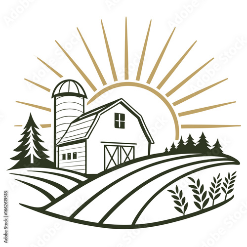 farm house vector