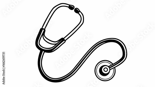 Stethoscope medical healthcare doctor nurse diagnosis equipment health heart clinic tool checkup instrument medical icons