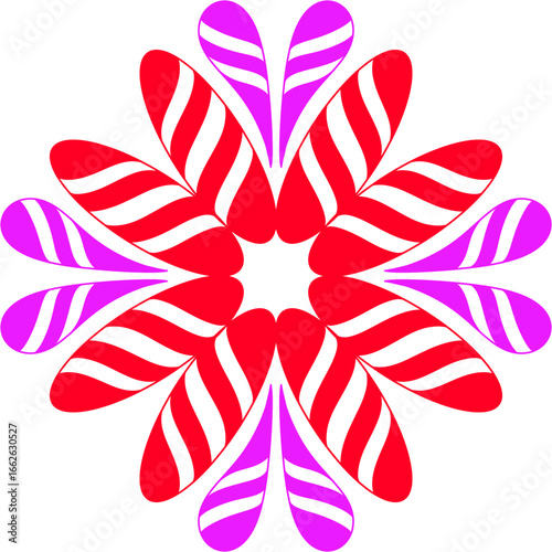 Colorful Floral Mandala Pattern Background 005