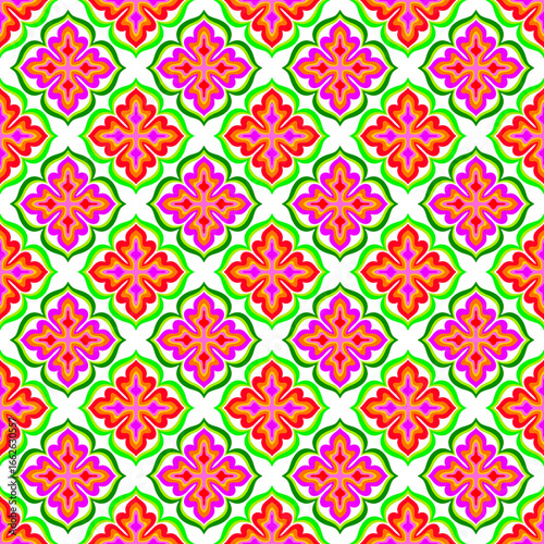 Colorful Floral Mandala Pattern Background 005