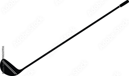 golf bat silhouette vector