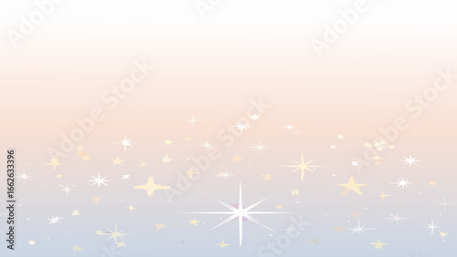 Soft pastel veil background with dreamy mist and faint glowing stars scattered across