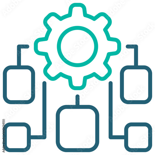 Governance Outline Blue Icon