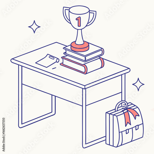 ballot box with flag