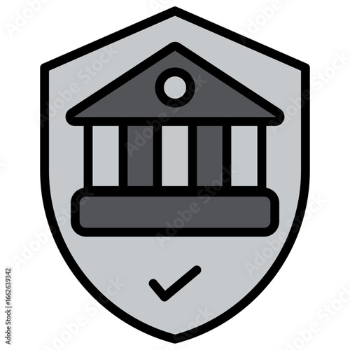 Policy Grey Icon Editable Stroke