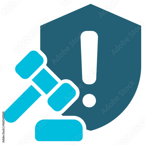 Enforcement Glyph Blue Icon