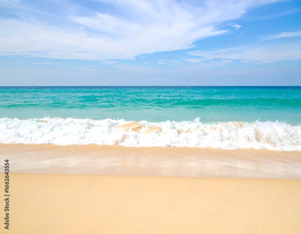 Fototapeta premium Tranquil beach scene