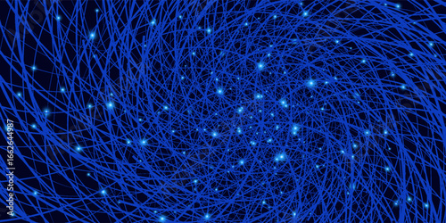 Scene blue light on dark background with effect glowing. modern eps 10