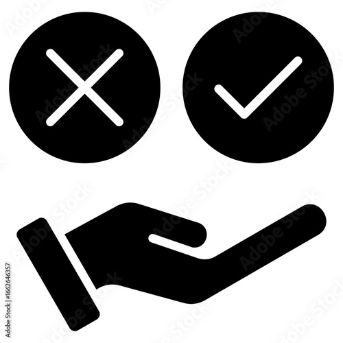 Ethics Glyph Black Icon