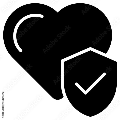 Trust Glyph Black Icon