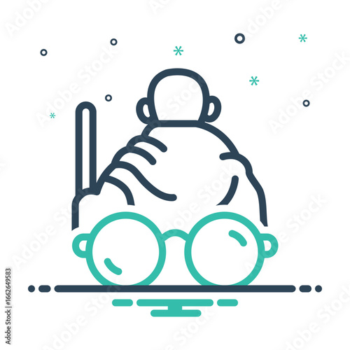Mix icon for gandhi Jayanti
