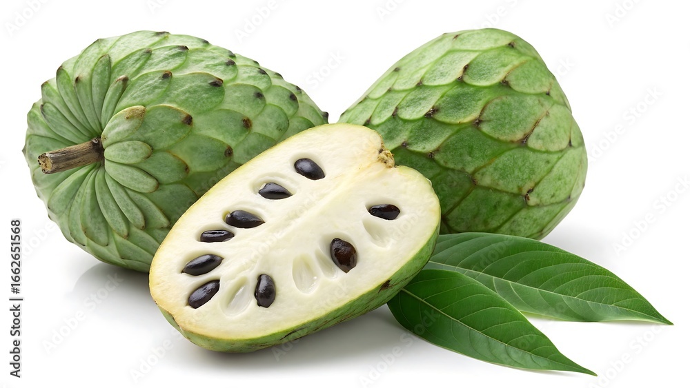 custom made wallpaper toronto digitalgreen cherimoya on white background