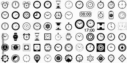 Extensive Collection of Clock and Time Icons watch