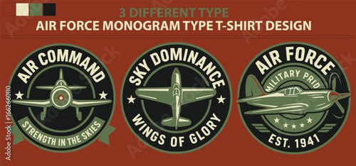 Monogram Classic Aircraft T-Shirt Design