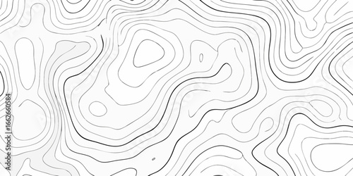 Topographic Map Contour Lines Pattern vector illustration