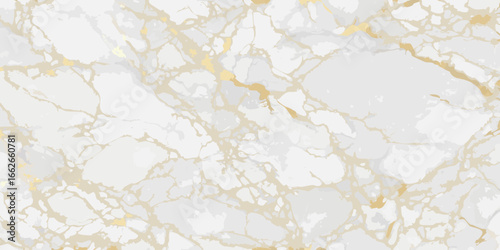 White Marble Texture with Gold Veins background