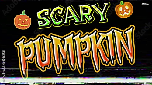 halloween party and scary pupmkin video